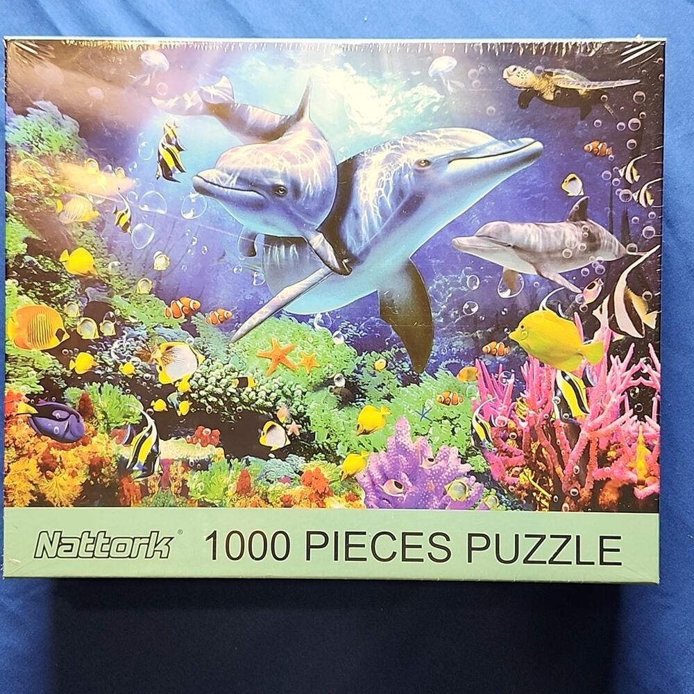 NATTORK Ocean Sea Life Puzzle • 1000pc • NIB Sealed